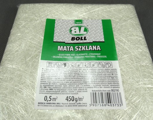 BOLL GLASS MAT VLÁKNO NA ŽIVICU ALEBO Tmel / HMOTNOSŤ: 450g/m2