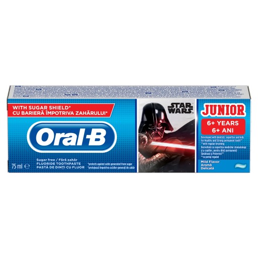 ORAL B JUNIOR 75ml 6+ STAR WARS zubná pasta