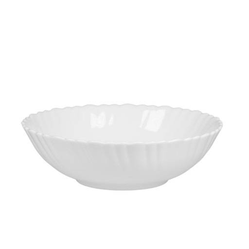 MISKA NA ŠALÁT OPÁL BIELA 23 CM TANIER