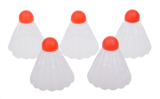 VIVO PLASTOVÉ BIELY BADMINTONOVÉ Okenice, 5 ks