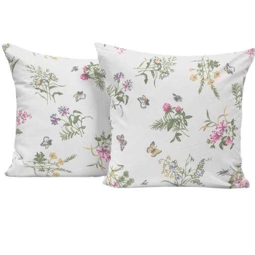 Obliečka na vankúš 40x40 Bavlna JAŚ Wild Flowers Poľský výrobca