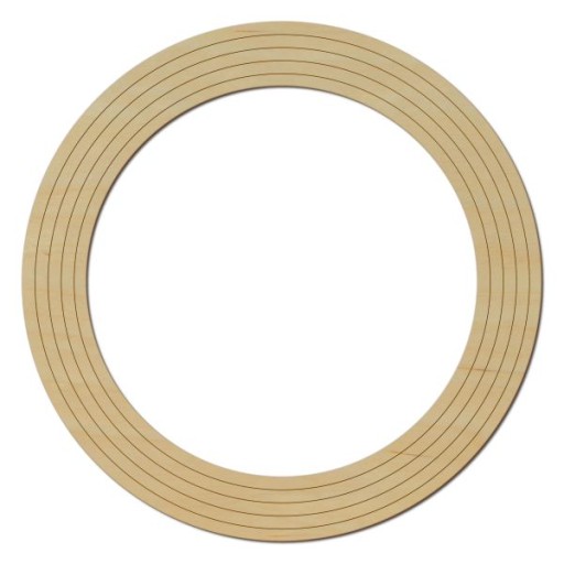 Drevené obrúčky, 5 ks, leštené, tl. 4 mm 32-40 cm