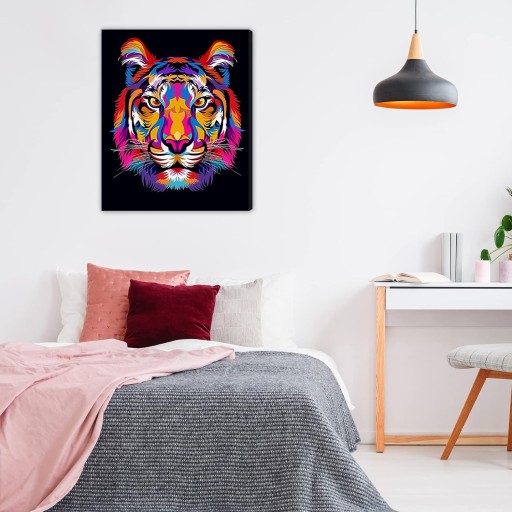 Diamond Painting Nová séria 5D zvieracích obrázkov diamantová výšivka lev tiger