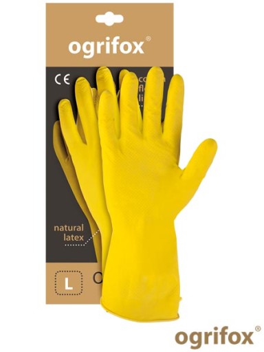 Vločkované gumené latexové pracovné rukavice veľkosť L 9, ochrana a pohodlie