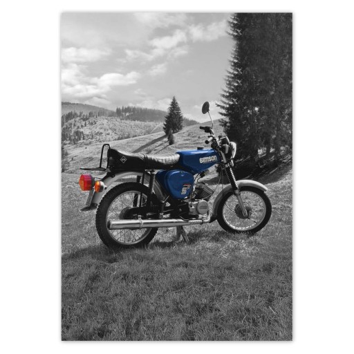 Samolepky A5 PION Blue Simson S51