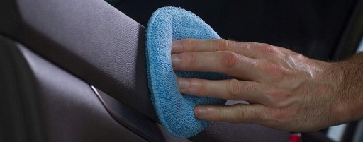 Hubkový aplikátor z mikrovlákna leštenie voskovanie Fl 12,5cm Pad 1 ks.