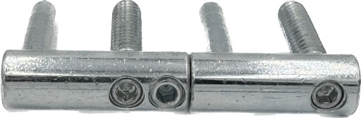 Nastaviteľný šróbovací záves 3D OTLAV EXACTA 14mm pozink. v bielej farbe (sada)