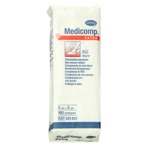 HARTMANN - Medicomp EXTRA 5x5cm 100 ks. 6in sterilné.