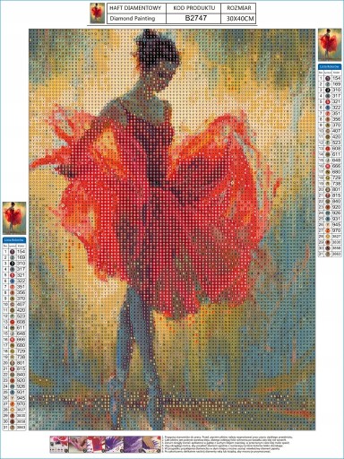 SADA DIAMANTOVÝCH VÝŠIVOK Balerína v tanečnom 5D obrázku Diamantový rezací papier