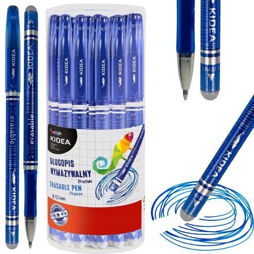 KIDEA SMAZATEĽNÉ GULIČKOVÉ PERO 0,7 mm MODRÉ 1 kus