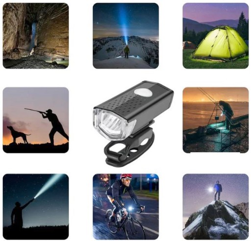 SET LED BICYKLOVÝCH SVETLÁ PREDNÝCH A ZADNÝCH NA BICYKEL + USB BICYKLE SVETLÁ