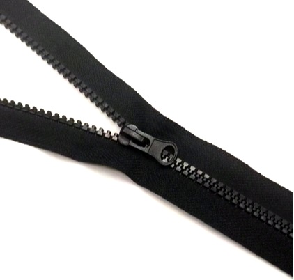 Kocka zips, zips, oddeľovacia, kocka, čierna, dĺžka 60 cm
