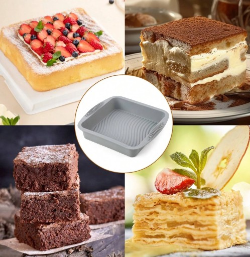 SILIKÓNOVÁ Štvorcová FORMA NA PEČENIE TORTY