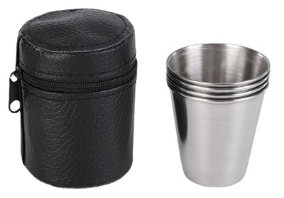 TURISTICKÉ POHÁRE, KOVOVÉ, NEREZOVÉ, LITERÁTNE HRNČEKY