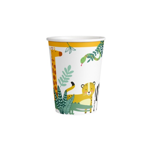 Animal Safari Wild papierové poháre 250 ml 8 ks