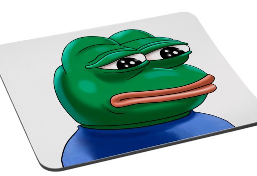 PEPE THE FROG MOUSE PAD SAD FROG MEME