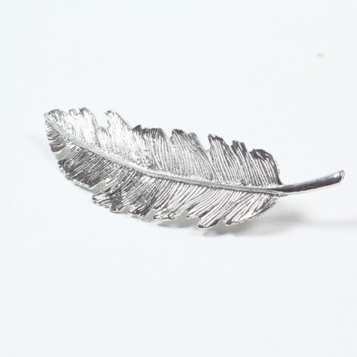 Strieborná spona do vlasov LEAF