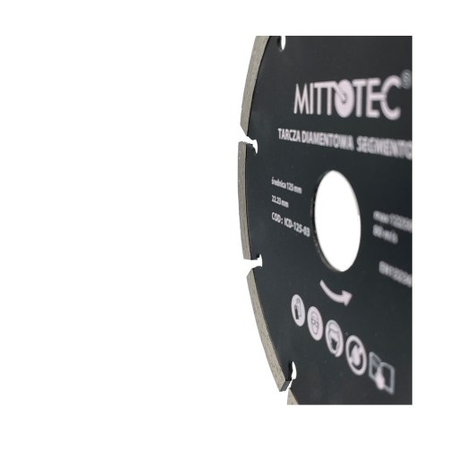 DIAMANTOVÝ DISK, SEGMENTOVANÝ 125 MM