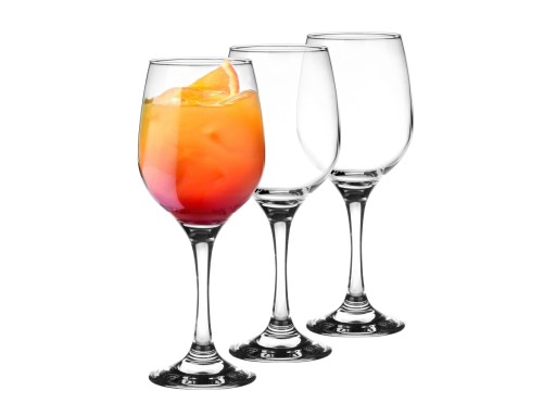 3x POHÁRE, VÍNO, VODA 250 ml, SÚPRAVA POHÁROV