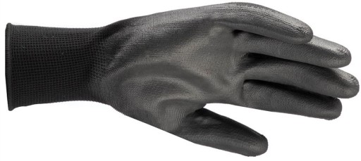 Pracovné RUKAVICE Coated Black veľkosť 10 balenie 10 párov