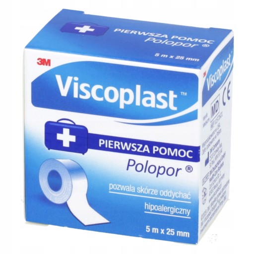 VISCOPLAST Polopor náplasť netkaná 5m x 25mm 1 kus