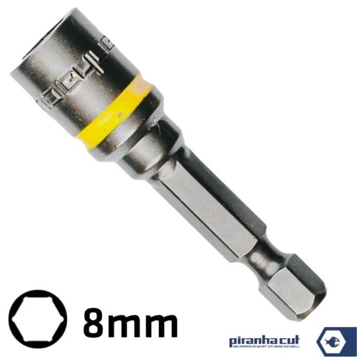 PiranhaCut Magnetická rázová objímka 8mm farmár
