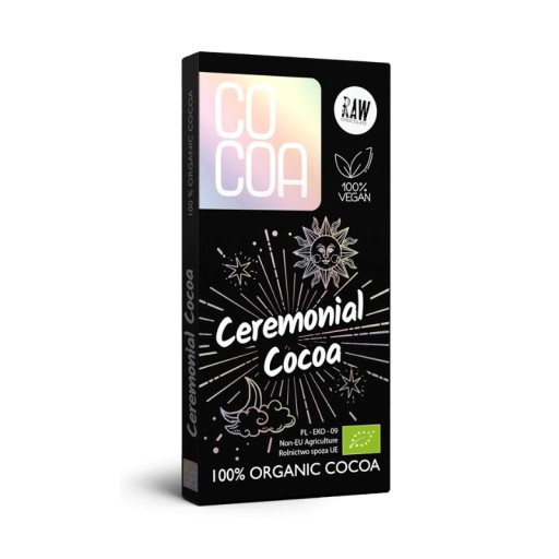 BIO Čokoláda RAW BITTER 100% Slávnostné kakao / Slávnostné kakao 50g