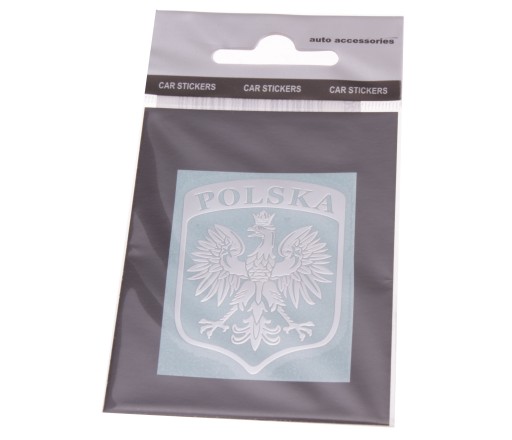 Nálepka Znak Poľsko Znak Orol poniklovaný