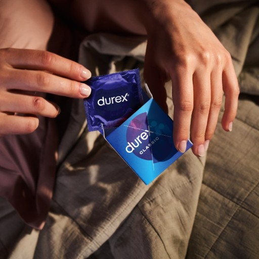 DUREX CLASSIC lubrikované, nasadené kondómy, 3 ks.