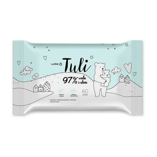 Luba Tuli vlhčené obrúsky pre deti s aloe, 60 kusov