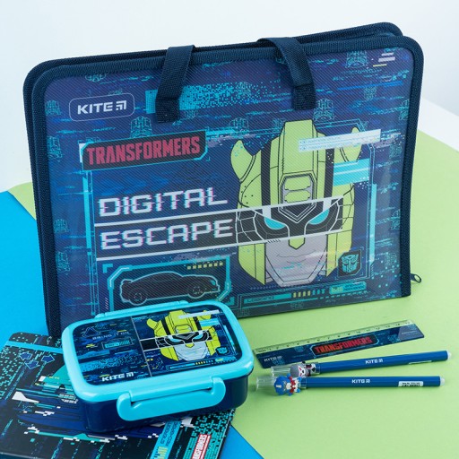 ŠKOLSKÝ BOX S RÚČKOU, HRUBÝ KITE XL A4 TRANSFORMERS