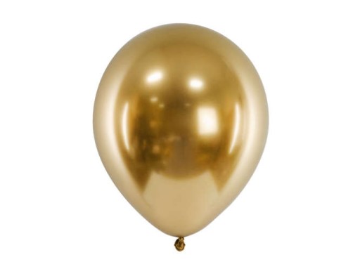 Lesklé zlaté latexové balóny 28cm 25 ks