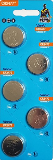 VINNIC CR2477 lítiová batéria BR2477 DL2477 ECR2477 3V blister 1 ks.