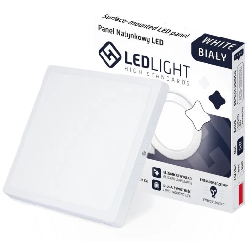 POVRCHOVÝ LED PANEL, NEBLIKAJÚCI CCD NEUTRÁLNY, 18W