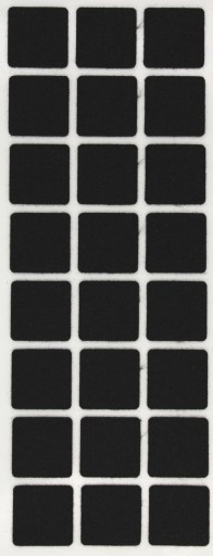 STAROSTLIVOSŤ O PODLAHU samolepiace plsti 28 x 28 mm ČIERNA