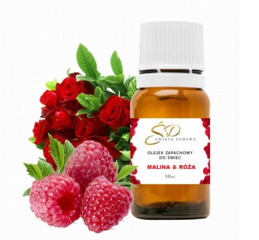 Sviečková vôňa RASPBERRY AND ROSE sójový voskový olej na sviečky 10 ml