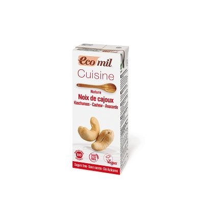 Kešu smotana na varenie bez cukru BEZ GÉLU. BIO 200 ml