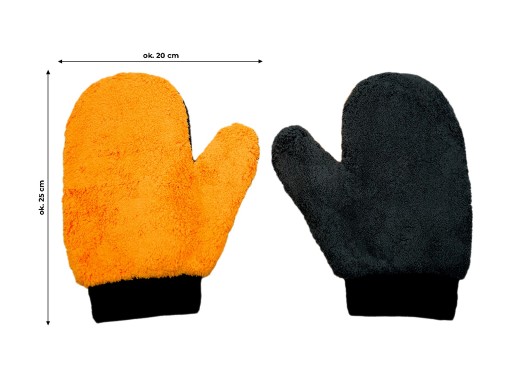 Obojstranná rukavica na umývanie áut a áut z mikrovlákna 25x20cm