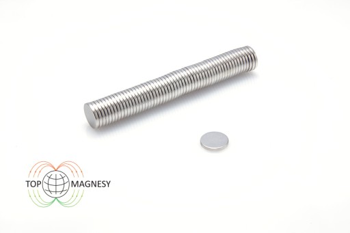 Cylindrický neodymový magnet MW 8x1 N38, sada 50 kusov
