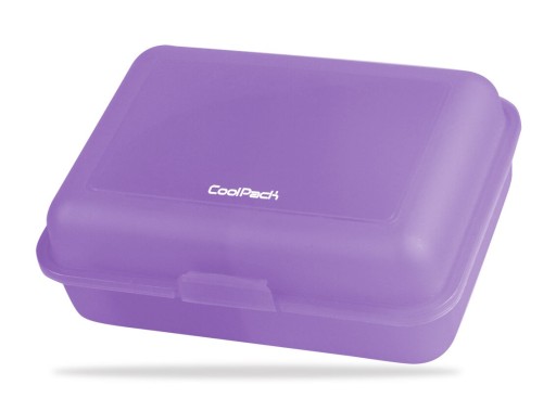 Priehľadná obedová taška CoolPack Frozen s odnímateľnou fialovou priehradkou