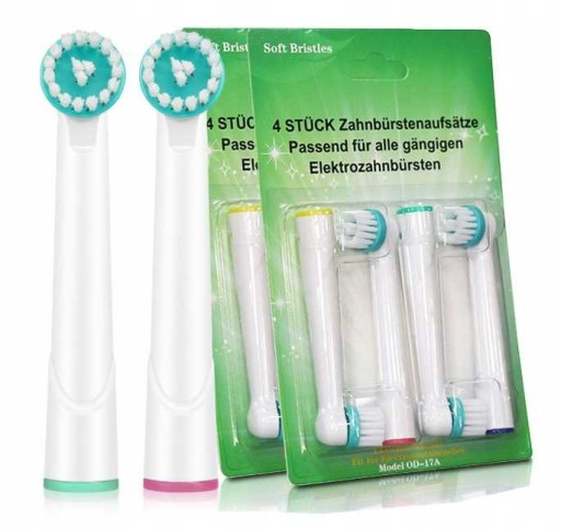 4x ORTODONTICKÉ HLAVICE PRE KEFKY Oral-B + STIERKAČ + 8x špáradlá