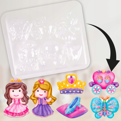 SADROVÉ MAGNETY DO CHLADNIČKY PRINCESS DIY ART SADA NA MAĽOVANIE