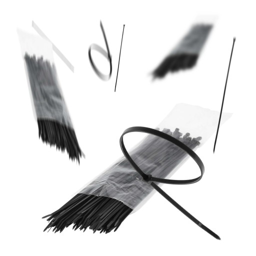 100x sťahovacie pásky Káblové pásky Zipsy 2,5 x 100 mm Silné UV sťahovacie pásky