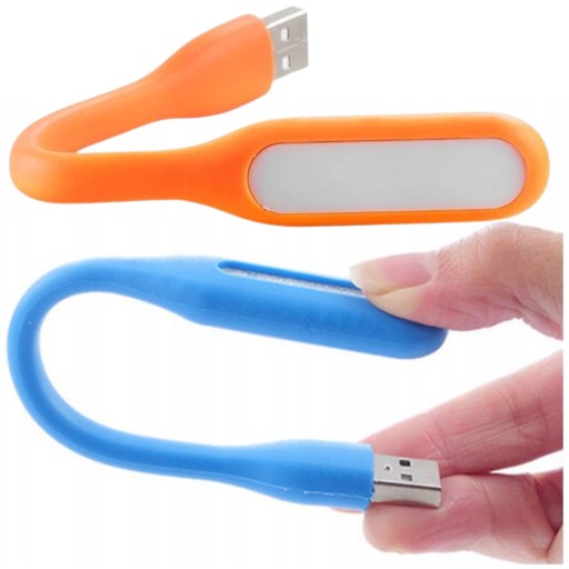2x SILIKÓNOVÁ USB LED LAMPA FLEXIBILNÉ BIELE SVETLO RÔZNE FARBY ÚSPORNÉ