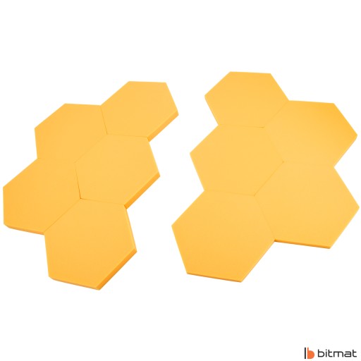 AKUSTICKÝ PANEL DOMÁCE AUDIO ŠTÚDIO HEXAGON 3CM voštinové akustiky