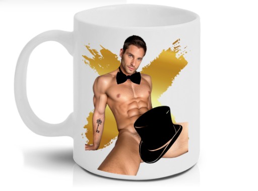 Jedinečný hrnček Look at Me Guy Surprise - STRIPTEZ