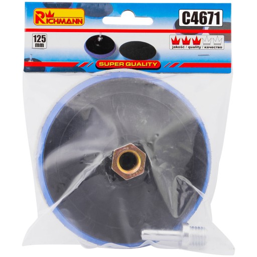 C4670 Kotúč na suchý zips na brúsku + vrták 115mm