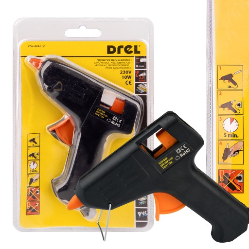 Hot GLUE GUN Squeezer Lepiaca pištoľ na 8 mm vložky
