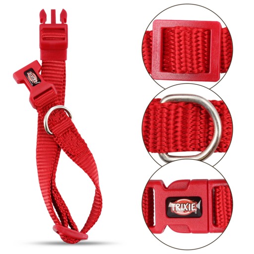 Trixie PREMIUM obojok pre psov 25-40 cm červený