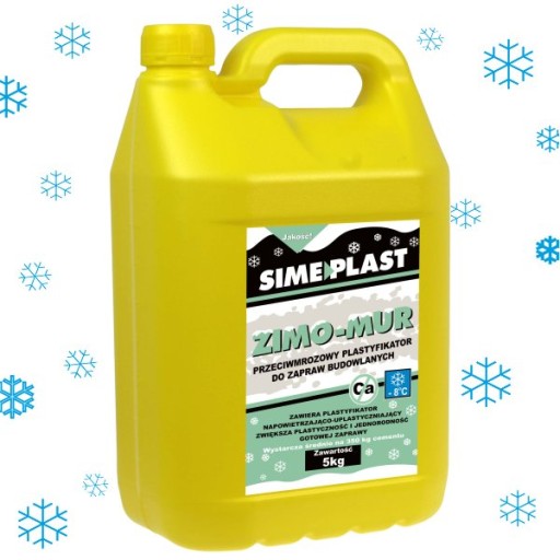 Plastifikátor pre stavebné malty. Zimo-Mur -8C 1L